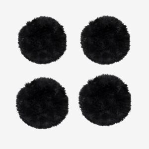 Skinnwille – Sittdyna Gently 4-pack – Svart – Sittkuddar & stolsdynor – Från Homeroom