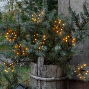 Solcells-Ljusslinga Firework Solar. Svart