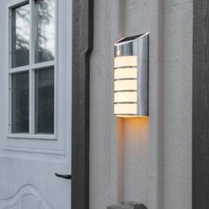 Solcells Vägglykta Wally Silver