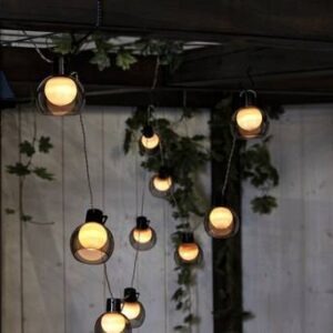 Solcells-ljusslinga Smoky Transparent