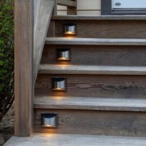 Solcells vägglykta Wally 2 p Silver