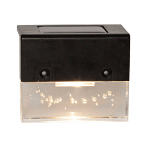 Solcellsbelysning, vägg Bubbly Fence 4-p Svart