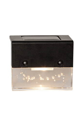 Solcellsbelysning, vägg Bubbly Fence 4-p Svart