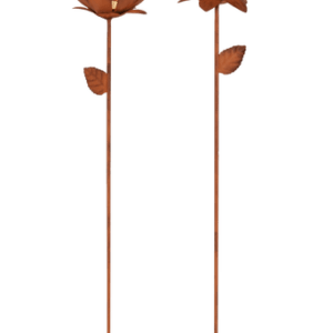 Solcellsdekoration Oxida Blomma 2-p Brun