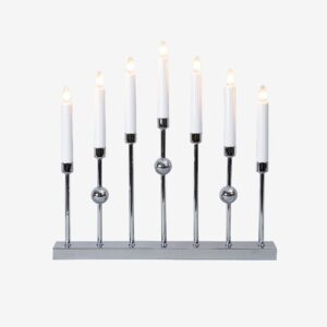 Star Trading – Adventsljusstake Gustavo – Silver – Adventsljusstakar – Från Homeroom