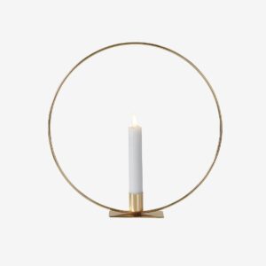Star Trading – CANDLE RING bordsdekoration med LED-ljus – Mässing – Dekorativ julbelysning – Från Homeroom