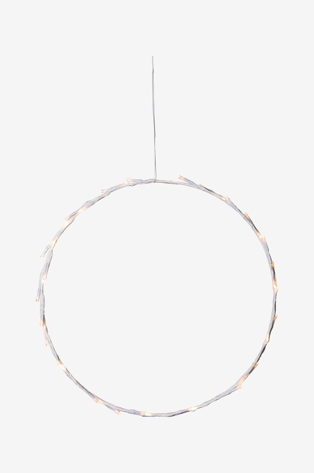 Star Trading - Crispy krans 35cm - Vit - Dekorativ julbelysning - Från Homeroom