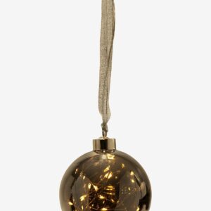 Star Trading – Glaskula Glow – Silver – Dekorativ julbelysning – Från Homeroom