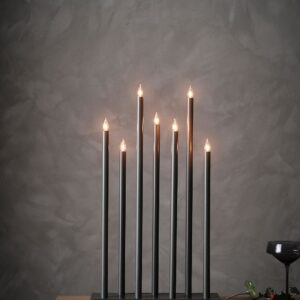 Star Trading – HOLY elljusstake – Grå – Adventsljusstakar – Från Homeroom