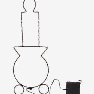 Star Trading – Inomhusdekoration Candly 41cm – Svart – Dekorativ julbelysning – Från Homeroom