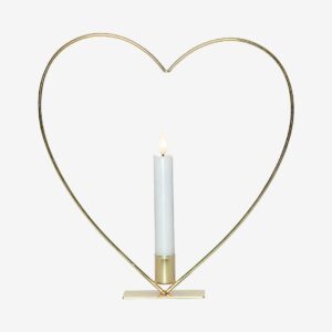 Star Trading – Inomhusdekoration Flamme Heart – Mässing – Dekorativ julbelysning – Från Homeroom