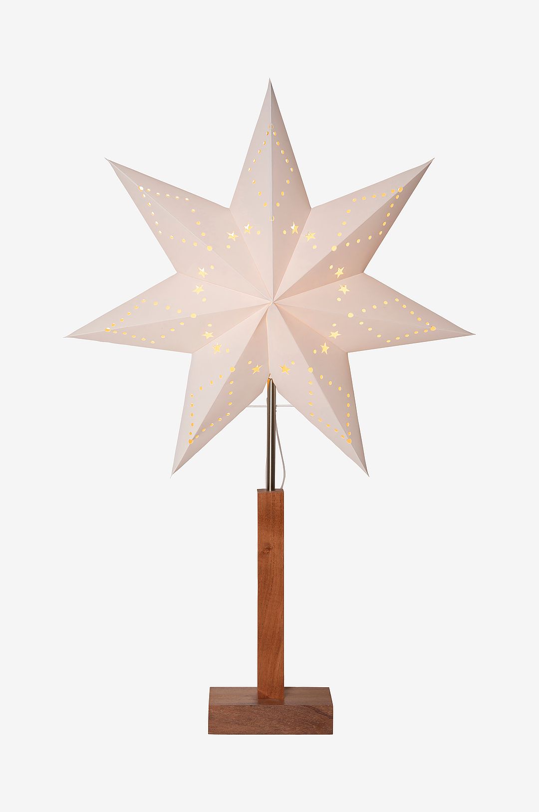 Star Trading - Karo Stjärna på fot 70cm - Brun - Adventsstjärnor - Från Homeroom