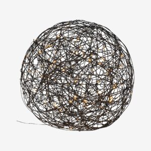 Star Trading – Klot TRASSEL 50 cm – Svart – Dekorativ julbelysning – Från Homeroom