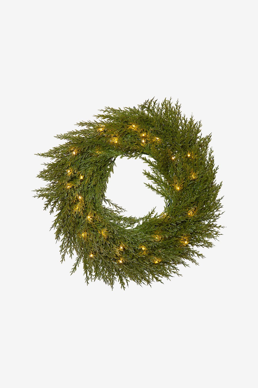 Star Trading - Krans Thuja 45cm - Grön - Dekorativ julbelysning - Från Homeroom
