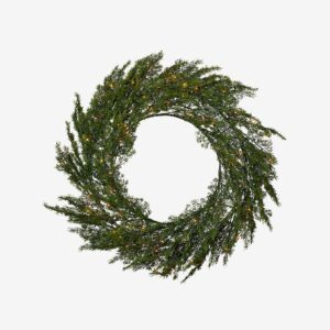 Star Trading – Krans Thuja 80cm – Grön – Ljusslingor – Från Homeroom
