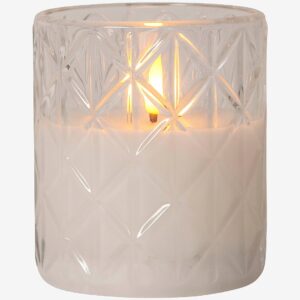 Star Trading – LED Blockljus Flamme Romb – Transparent – Dekorationsbelysning – Från Homeroom