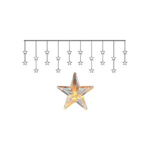 Star Trading – Ljusgardin 180×40 LED – Transparent – Ljusslingor – Från Homeroom
