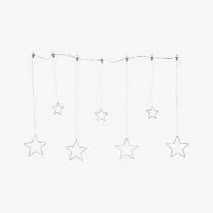 Star Trading – Ljusgardin Dew Drop Stars – Silver – Ljusslingor – Från Homeroom