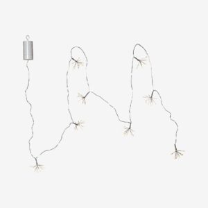 Star Trading – Ljusslinga Dew Drop Flower 6cm – Silver – Ljusslingor – Från Homeroom