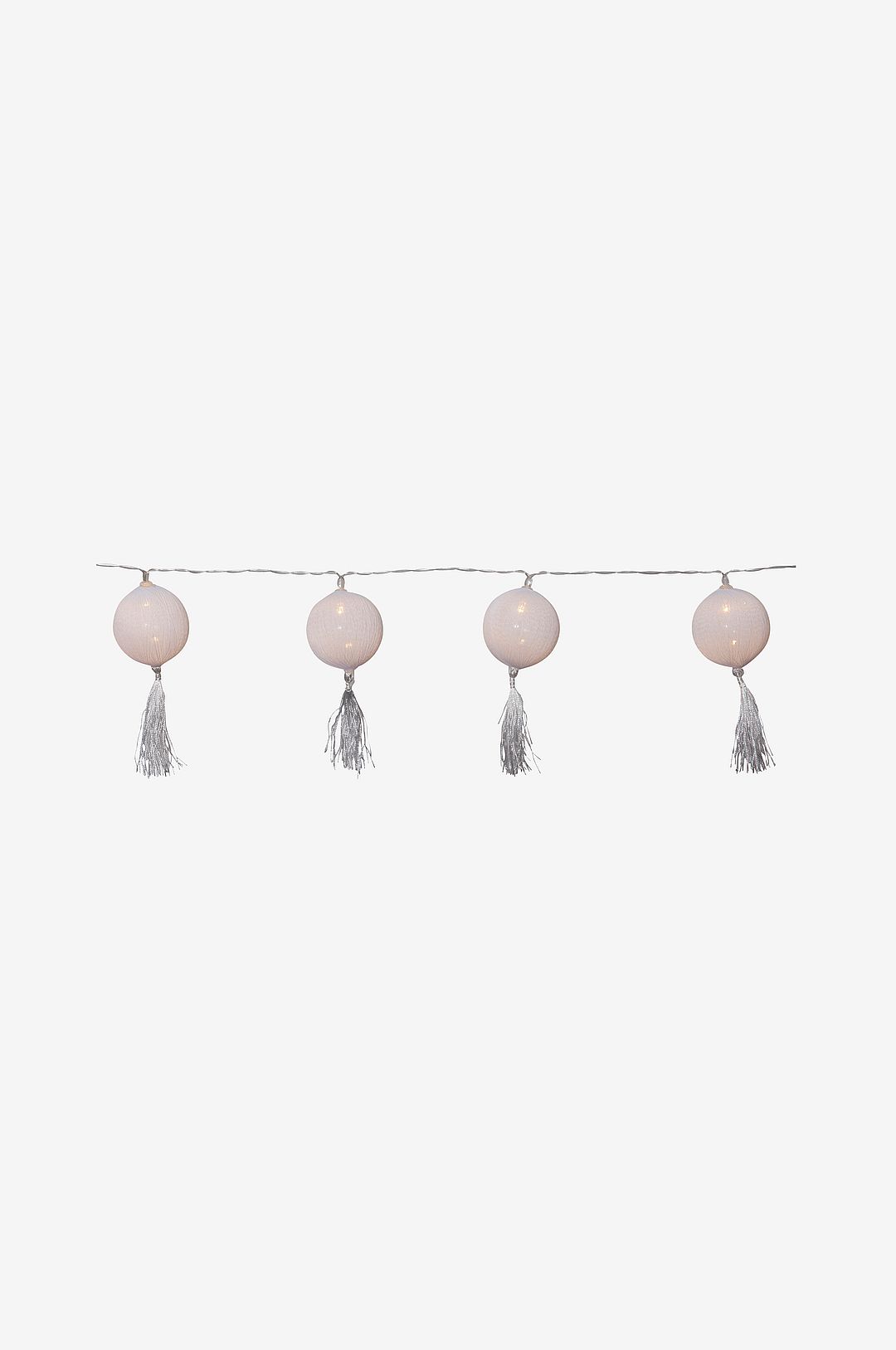 Star Trading - Ljusslinga Jolly Tassel - Vit - Ljusslingor - Från Homeroom