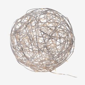 Star Trading – Ljusslinga TRASSEL Alu.wire 40cm – Silver – Ljusslingor – Från Homeroom