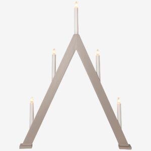 Star Trading – Ljusstake Albo 66cm – Beige – Adventsljusstakar – Från Homeroom