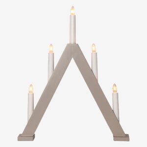 Star Trading – Ljusstake Albo liten 41cm – Beige – Adventsljusstakar – Från Homeroom