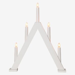 Star Trading – Ljusstake Albo liten 41cm – Vit – Adventsljusstakar – Från Homeroom