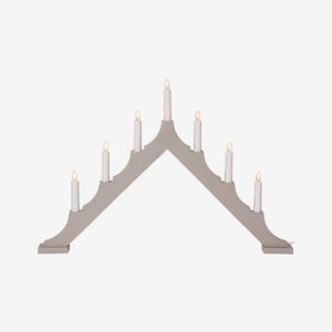 Star Trading – Ljusstake Alma 7L – Beige – Adventsljusstakar – Från Homeroom
