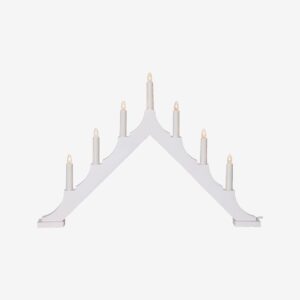 Star Trading – Ljusstake Alma 7L – Vit – Adventsljusstakar – Från Homeroom