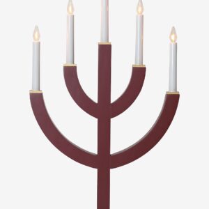 Star Trading – Ljusstake Anno 59 cm – Röd – Adventsljusstakar – Från Homeroom