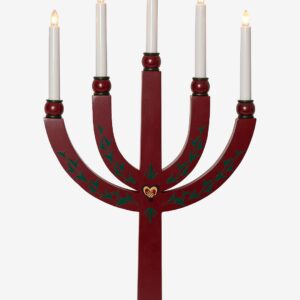 Star Trading – Ljusstake Elias Tradition 61 cm – Röd – Adventsljusstakar – Från Homeroom