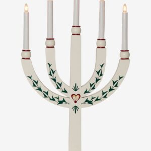Star Trading – Ljusstake Elias Tradition 61 cm – Vit – Adventsljusstakar – Från Homeroom