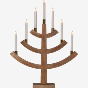 Star Trading – Ljusstake Gillian 64cm – Brun – Adventsljusstakar – Från Homeroom