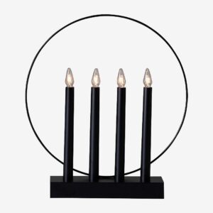 Star Trading – Ljusstake Glossy – Svart – Adventsljusstakar – Från Homeroom