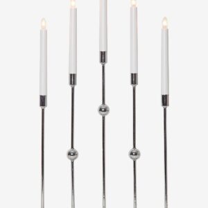 Star Trading – Ljusstake Gustavo 5L – Krom – Adventsljusstakar – Från Homeroom