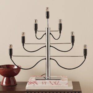 Star Trading – Ljusstake Milano med 7 ljuskällor – Krom – Adventsljusstakar – Från Homeroom