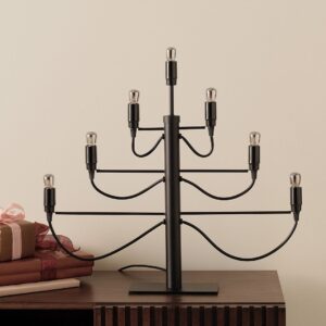 Star Trading – Ljusstake Milano med 7 ljuskällor – Svart – Adventsljusstakar – Från Homeroom