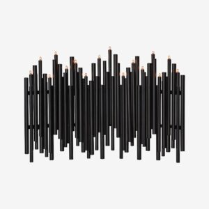 Star Trading – Ljusstake Note 25cm – Svart – Adventsljusstakar – Från Homeroom