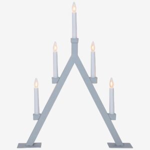 Star Trading – Ljusstake Oliver – Grå – Adventsljusstakar – Från Homeroom