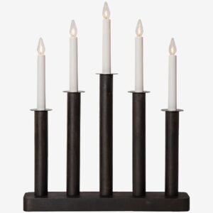 Star Trading – Ljusstake Plate 45cm – Svart – Adventsljusstakar – Från Homeroom