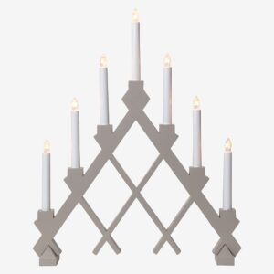 Star Trading – Ljusstake Rut – Beige – Adventsljusstakar – Från Homeroom