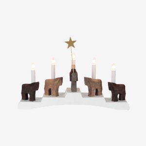 Star Trading – Ljusstake Staffans Fålar – Vit – Adventsljusstakar – Från Homeroom