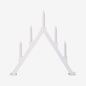 Star Trading – Ljusstake Torpa 5L – Vit – Adventsljusstakar – Från Homeroom