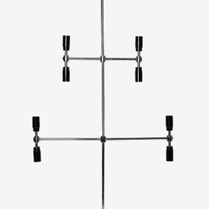 Star Trading – Ljusstake Twice höjd 91 cm – Krom – Adventsljusstakar – Från Homeroom