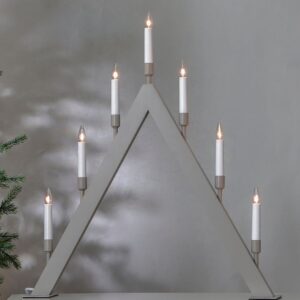 Star Trading – Ljusstake Vind höjd 63 cm – Beige – Adventsljusstakar – Från Homeroom