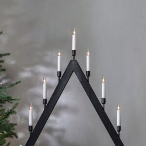 Star Trading – Ljusstake Vind höjd 63 cm – Svart – Adventsljusstakar – Från Homeroom