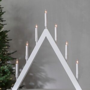 Star Trading – Ljusstake Vind höjd 63 cm – Vit – Adventsljusstakar – Från Homeroom