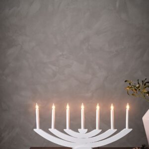 Star Trading – NAVIDA elljusstake – Vit – Adventsljusstakar – Från Homeroom