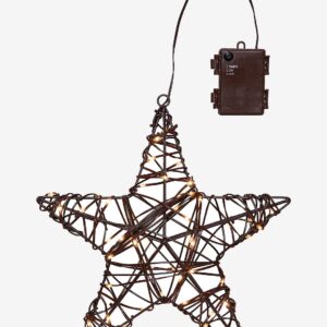 Star Trading – Outdoordecoration Vicke Stjärna 30cm – Brun – Julpynt – Från Homeroom